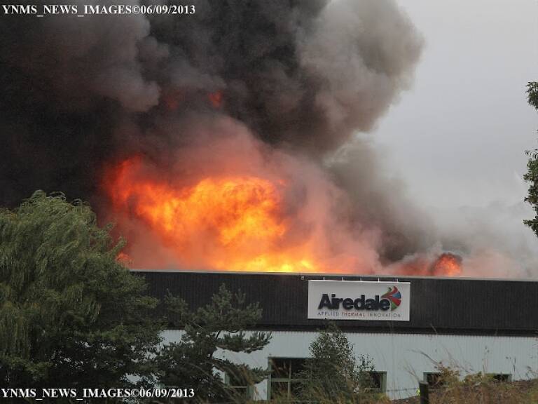 Incendio en Airedale